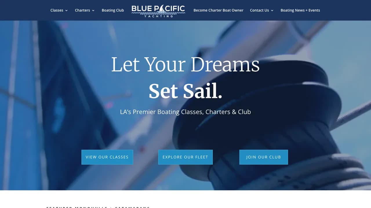 Blue Pacific Yachting — cover screenshot